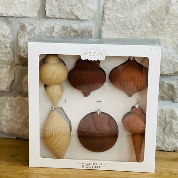 Set of 3 (18) Wondershop flocked holiday ornaments - Picture 6 of 8